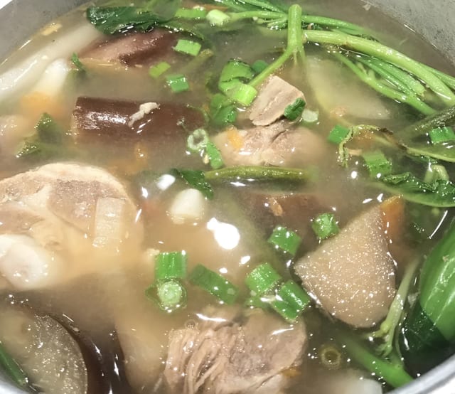 Pork Sinigang Soup.