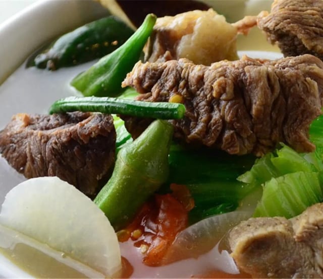 Beef Sinigang Soup.