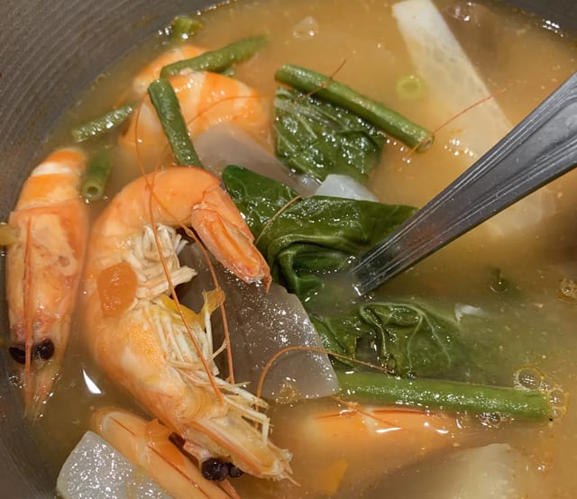 Shrimp Sinigang Soup.